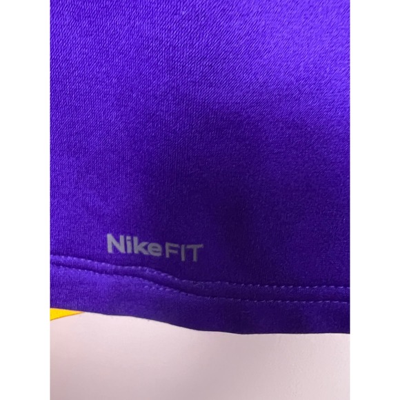 Nike‎ LSU Tigers Long Sleeve Shirt Purple Yellow Mens XL Capitol One Bowl - Picture 4 of 11